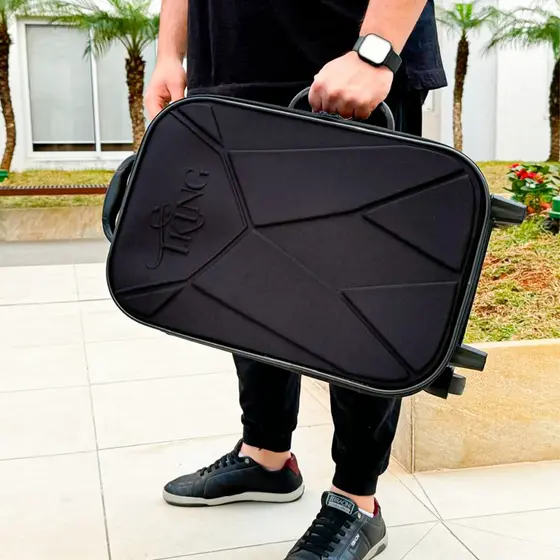 Mala de Viagem 10kg Bordo Padrão Resistente Promoção ANAC Rodinhas - T.King