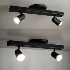Trilho Eletrificado 2 Spot Led GU10 MR16 Canopla Tampa Cega