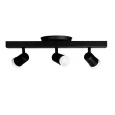 Trilho Eletrificado 3 Spot Led GU10 MR16 Canopla Tampa