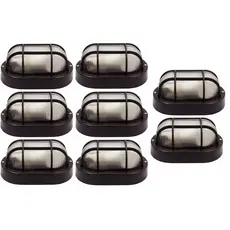 Kit 8 Luminária Arandela Tartaruga Muro Parede Balizador Ultron Externa Com Grade