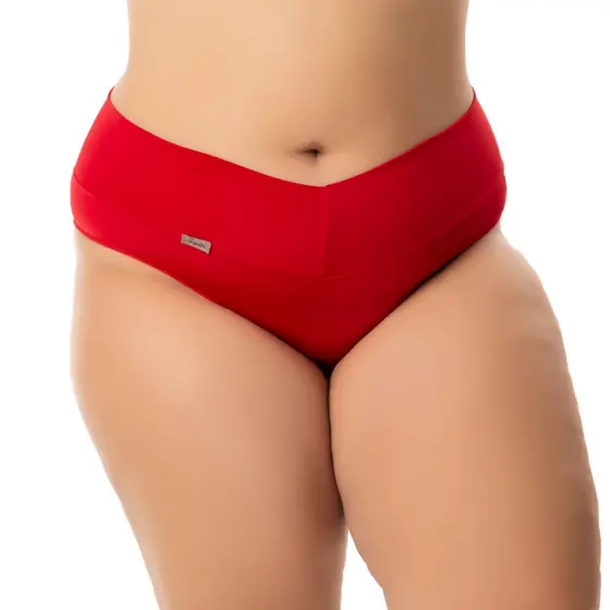 Kit 4 Calcinhas Plus Size Tanga Feminina Cós Médio / Alto - Conforto