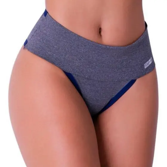 Calcinha Feminina Fitness Cós Alto - Efeito Seca Barriga