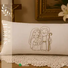KIT ALMOFADINHINHAS DECORATIVAS CRISTÃ RELIGIOSA CATOLICA SANTO BABY PRESENTE DE FÉ