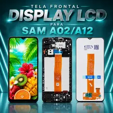 Tela Frontal Display LCD Para SAM A02/A12/M12/A32 5G Reposição Peça Completa
