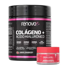 Kit Completo Renova Be com Colágeno Frutado Verisol 216g e Creme Facial Noturno com Retinol 30g