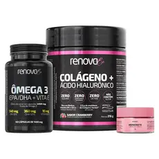 Colágeno Ácido Hialurônico + Ômega 3 EPA/DHA - Renova Be