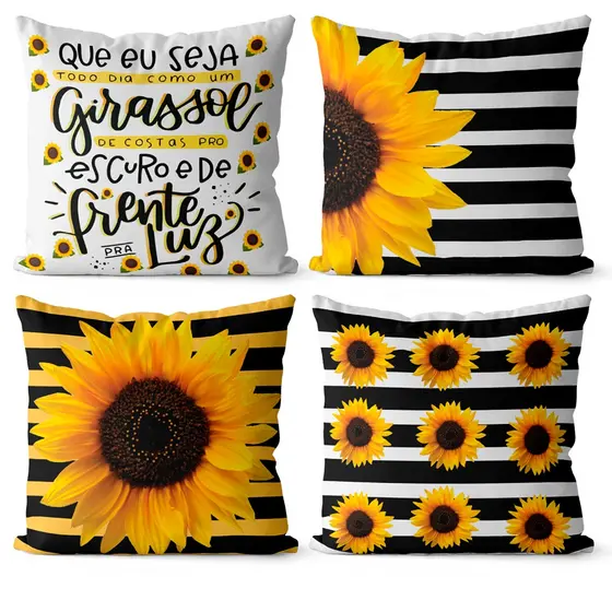 Kit 4 capas de almofadas decorativas 45x45 - moderna 024