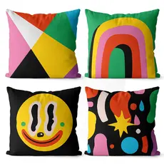 Kit 4 capas de almofadas decorativas 45x45  - moderna 041