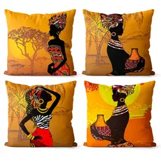 Kit 4 capas de almofadas decorativas 45x45 - moderna 029