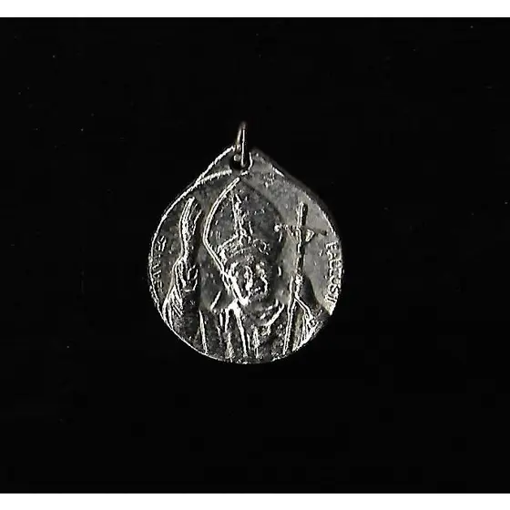 MEDALHA ITALIANA VATICANO SANTO PAPA JOÃO PAULO II METAL SÓLIDO ORIGINAL