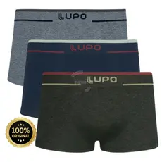 Kit 3 Cuecas Mini Boxer Sunga Lupo Adulto Original Microfibra Conforto