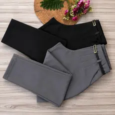 Kit 2 Calça Alfaiataria Feminina Com Cinto