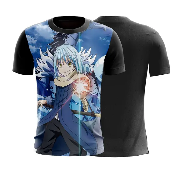 Blusa camisa anime pôster Tensei Shitara Slime Rimuru G2408