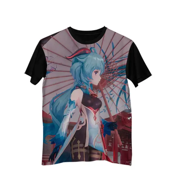 Blusa Camisa Genshin Guarda Sol Ganyu Adeptus Cococabra G2514
