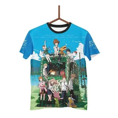 Camisa Camiseta Digimon Print Agumon Anime J0116