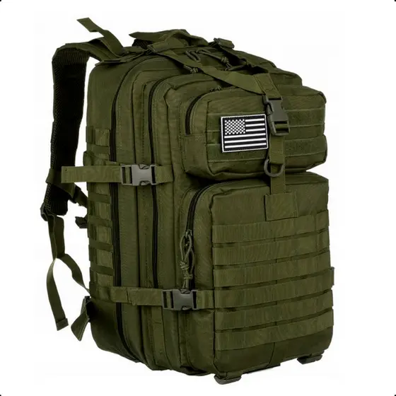 Mochila tática militar 50 Litros camping trilhas Resistente Bem Espaçosa Faculdade Trabalho Viagem