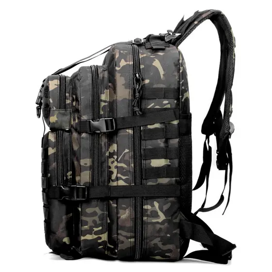 Mochila tática militar 50 Litros camping trilhas: Mais Espaço, Mais Resistência, Mais Impermeabilidade de Resistência + Patch de Presente