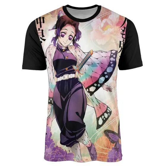 Camisa Anime Kimetsu No Yaiba Demon Slayer Shinobu Kocho Hashira Training Arc W0235