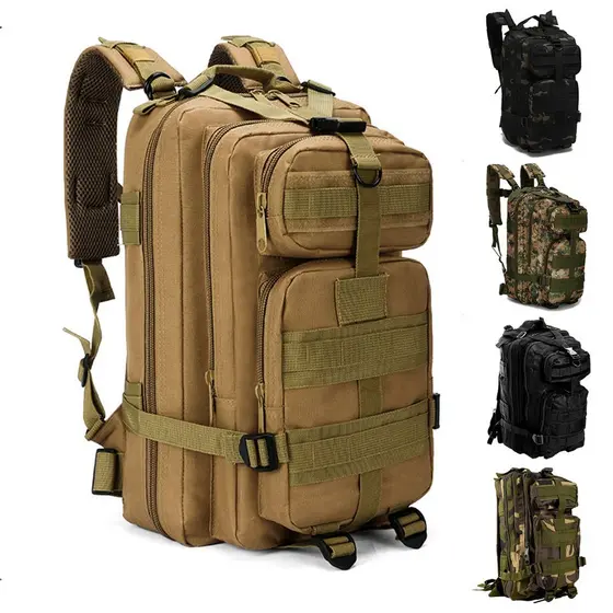 Mochila tática militar 30 Litros camping trilhas: Pronta para Todos os Desafios, Agora Impermeável!