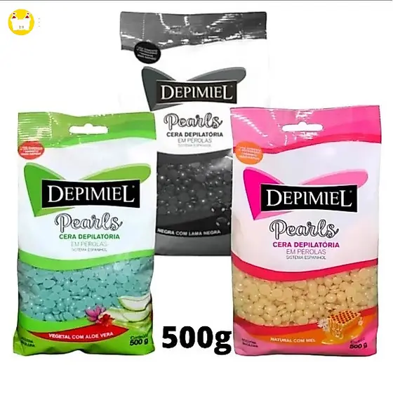 Cera Depilatória Quente Depimiel Elástica Granulado Profissional 500g