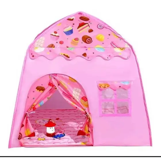 Barraca Infantil Tenda Casinha Mundo Dos Chocolates Rosa e Astronauta Azul