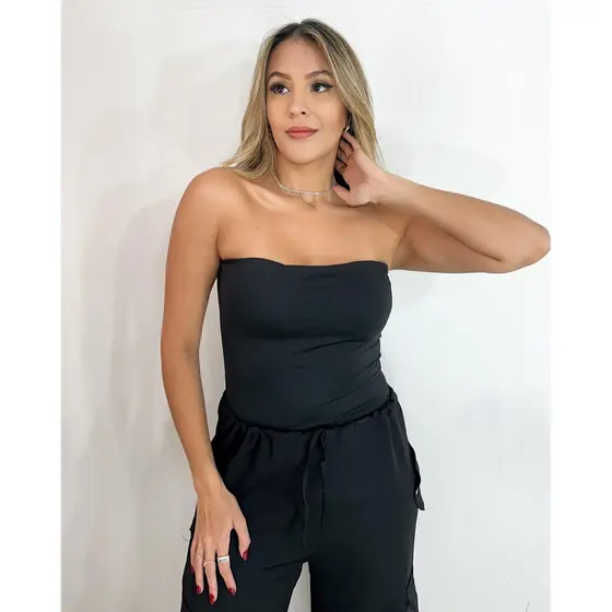 BODY SEM ALÇA COM ALTA ELASTICIDADE E BOJO REMOVÍVEL