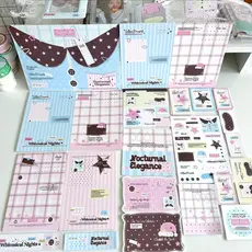 15 Pçs/Set Bonito Pijamas Vedação Adesivo Conjunto De Cartão De Felicitações Material De Embalagem Decoração DIY