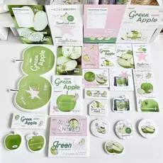 25 Unidades/Conjunto Adesivo De Vedação De Maçã Verde De Cartão De Felicitações Material De Embalagem Decoração DIY