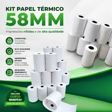 Bobina Térmica 58mm  mini impressora