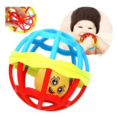 Brinquedo Chocalho Bolinha Mordedor de Silicone