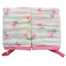 Kit 6 peças Toalha Pano Fralda de Boca Babete Bebe Soft 100% Algodão MENINA SORTIDO