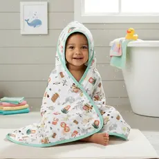 Toalha Banho Infantil Toalhão Menino Menina Grande de Fralda Soft Capuz 100% Algodão