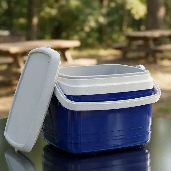 Caixa Termica Cooler 12L Azul Bebidas Com Alça Soprano