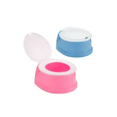 Troninho Pinico Infantil Com Tampa Bebê Desfralde Educativo Prático Menino Menina Rosa/Azul