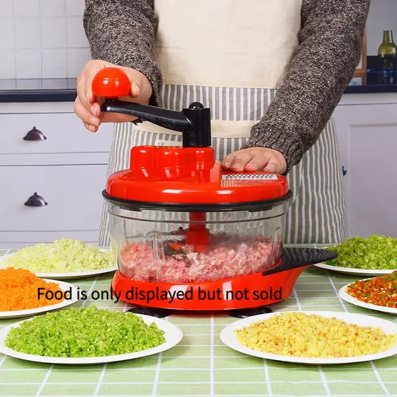 Estoque pronto Venda Moedor Manual doméstico de vegetais Máquina de recheio de bolinho Moedor de carne Moedor de alho Li