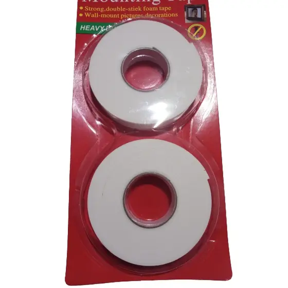 2 Fita Dupla Face Banana Espuma 3 Metros - Kit 2/4  Unidades