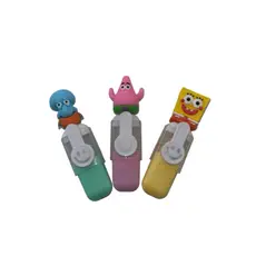 Kit 6 Canetas Marca Texto Infantil Marca Texto Escolar Personagens Canetinha Colorida Desenho Infantil