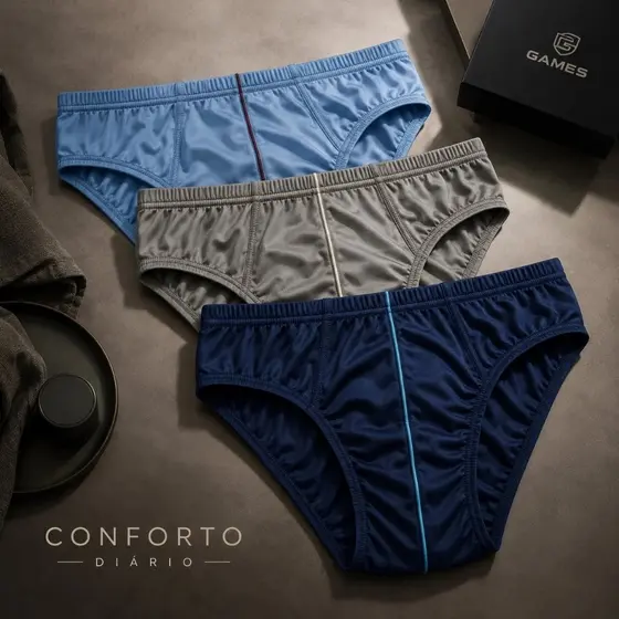KIT CUECAS ADULTO LISA 100% POLIÉSTER SLIP GAMES