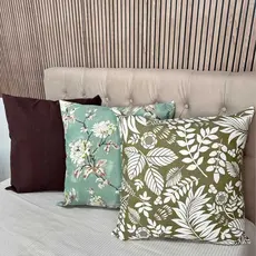 Kit 2 Almofadas Cheia Grande 60x60 Almofadão Impermeável 100% Algodão Estampas Variadas