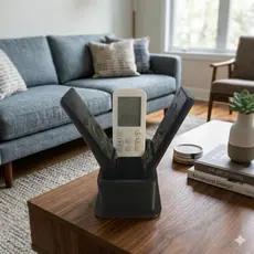 Suporte Organizador para Controles Remotos Porta Controle Moderno Decorativo Com Dois Módulos Para Controles Diversos...
