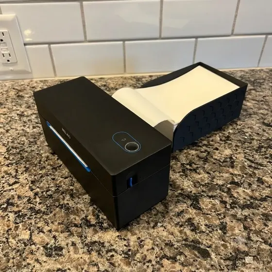 Suporte Organizador Etiqueta Térmica 10x15 4x6 Bandeja De Mesa Padrão Hexagonal Premium Antiatolamento Para E-Comerce!!!