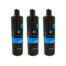 Kit 3 Unidades Shaving Element Menthol 750ml Uso Profissional Barbear Perfeito