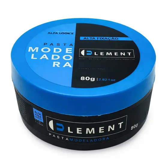 Pomada Modeladora Element 80g  Fixação Forte e Efeito Brilho Uso Profissional