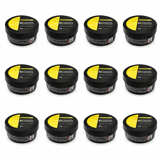 Kit 12 Pomadas Modeladoras Capilares Element Fixação Forte 60g – Acabamento Seco