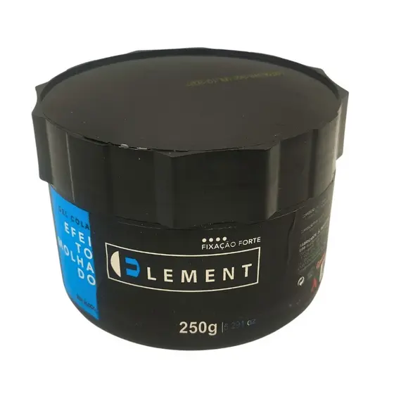Gel Cola For Men Element 250 g  Fixação Forte e Brilho Médio  Uso Profissional Liquidação