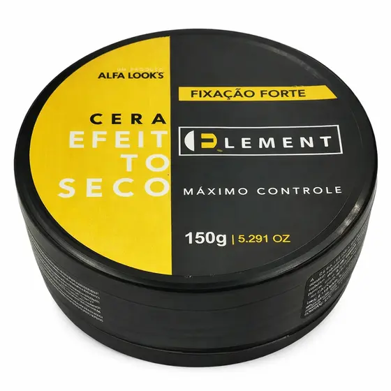 Pomada Cera Modeladora 150g Element Alfa Looks efeito seco