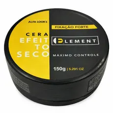 Pomada Cera Modeladora 150g Element Alfa Looks efeito seco