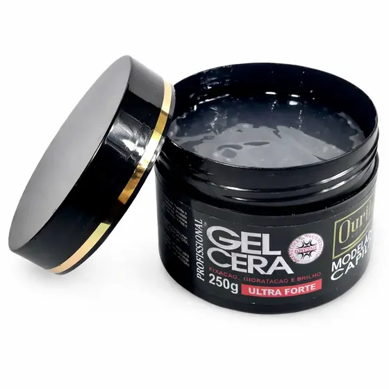 Gel Modelador Ouribel Ultra Forte 250g  Brilho e Fixação Profissional Baby Hair