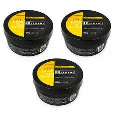 Kit 3 Pomadas Modeladoras Element Fixação Forte Efeito Seco - 60g cada