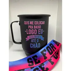 Caneca De Alumínio Personalizada De 800ml Com Tirante Incluso
